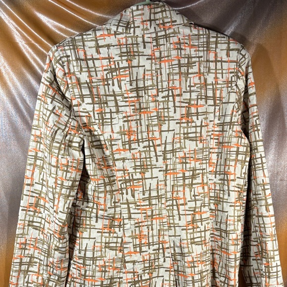 Ideology washable‎ denim Women's Trench Coat in Orange and Cream box 125 - Picture 8 of 9